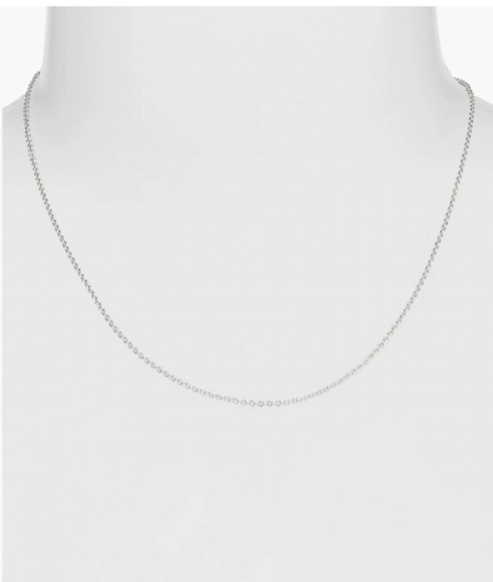 THE SIS KISS Silver Chain Necklace 16"